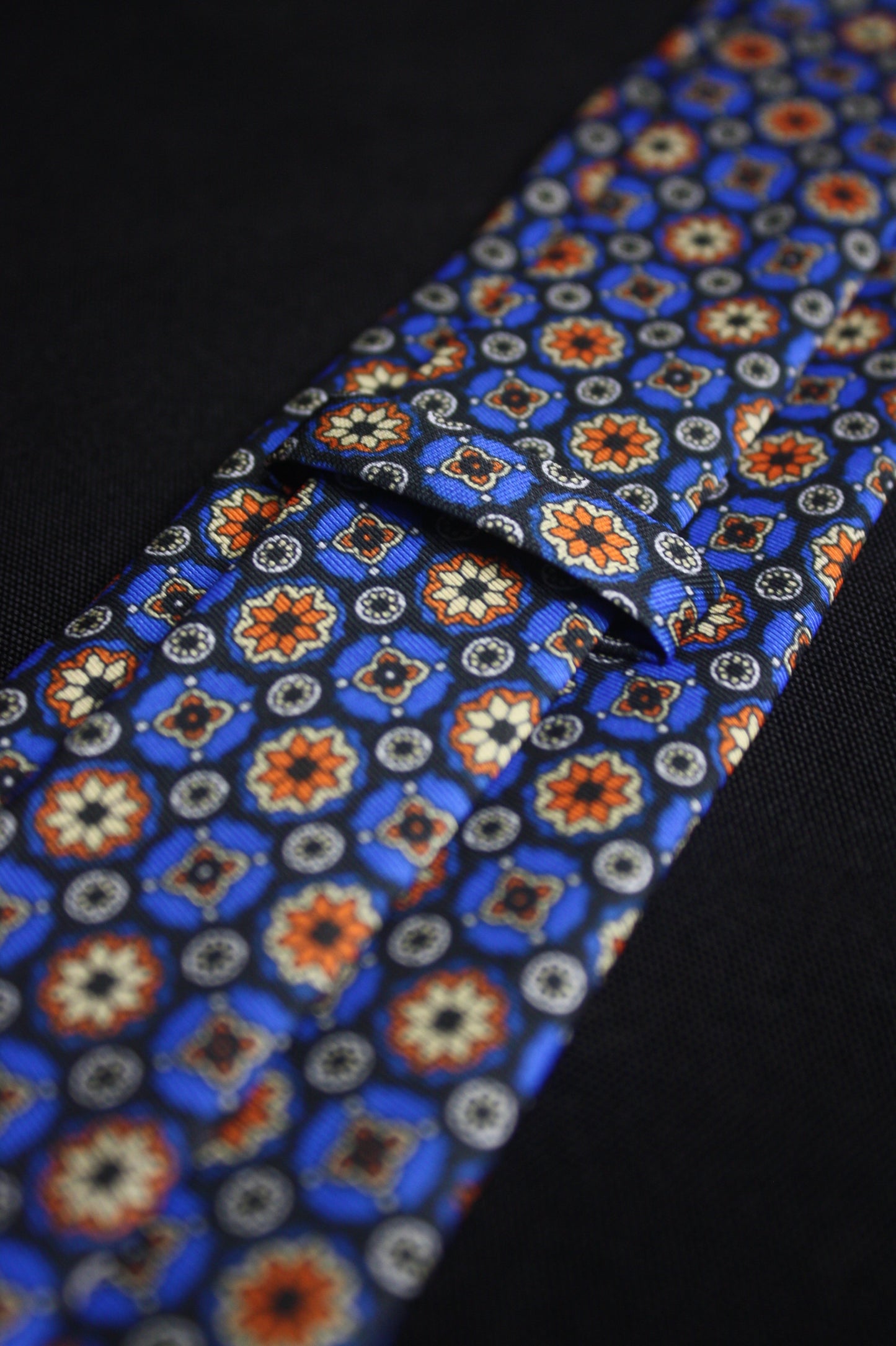 Navy Blue Geometric Tie