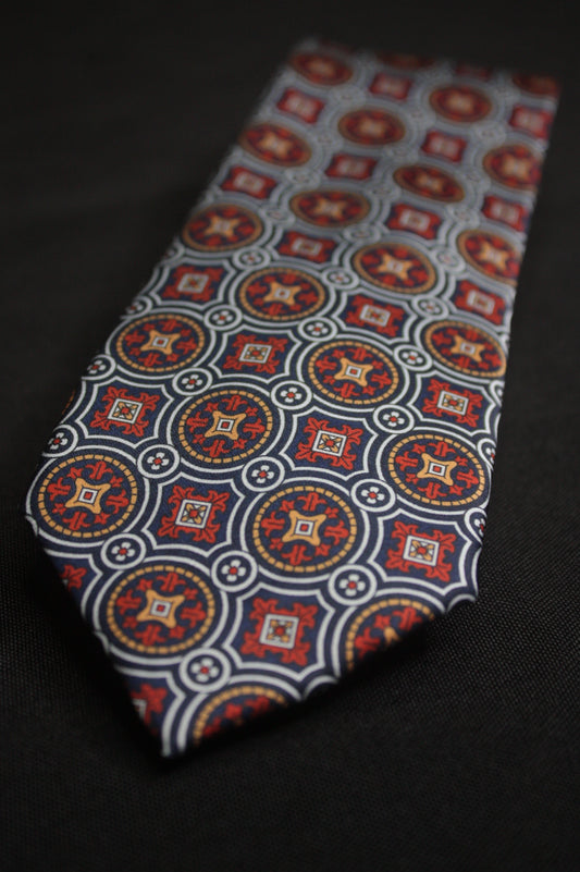 Burgundy Geometric Tie