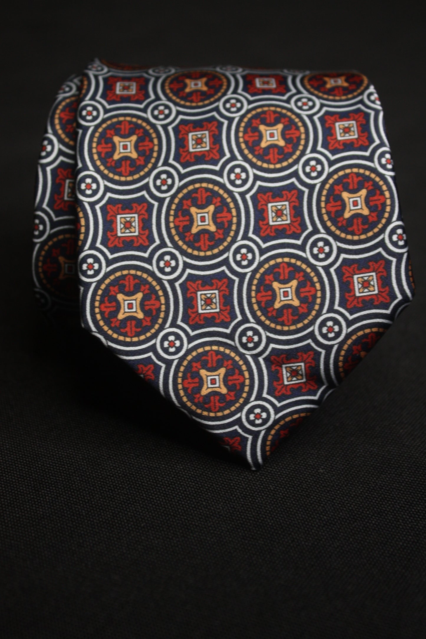Burgundy Geometric Tie