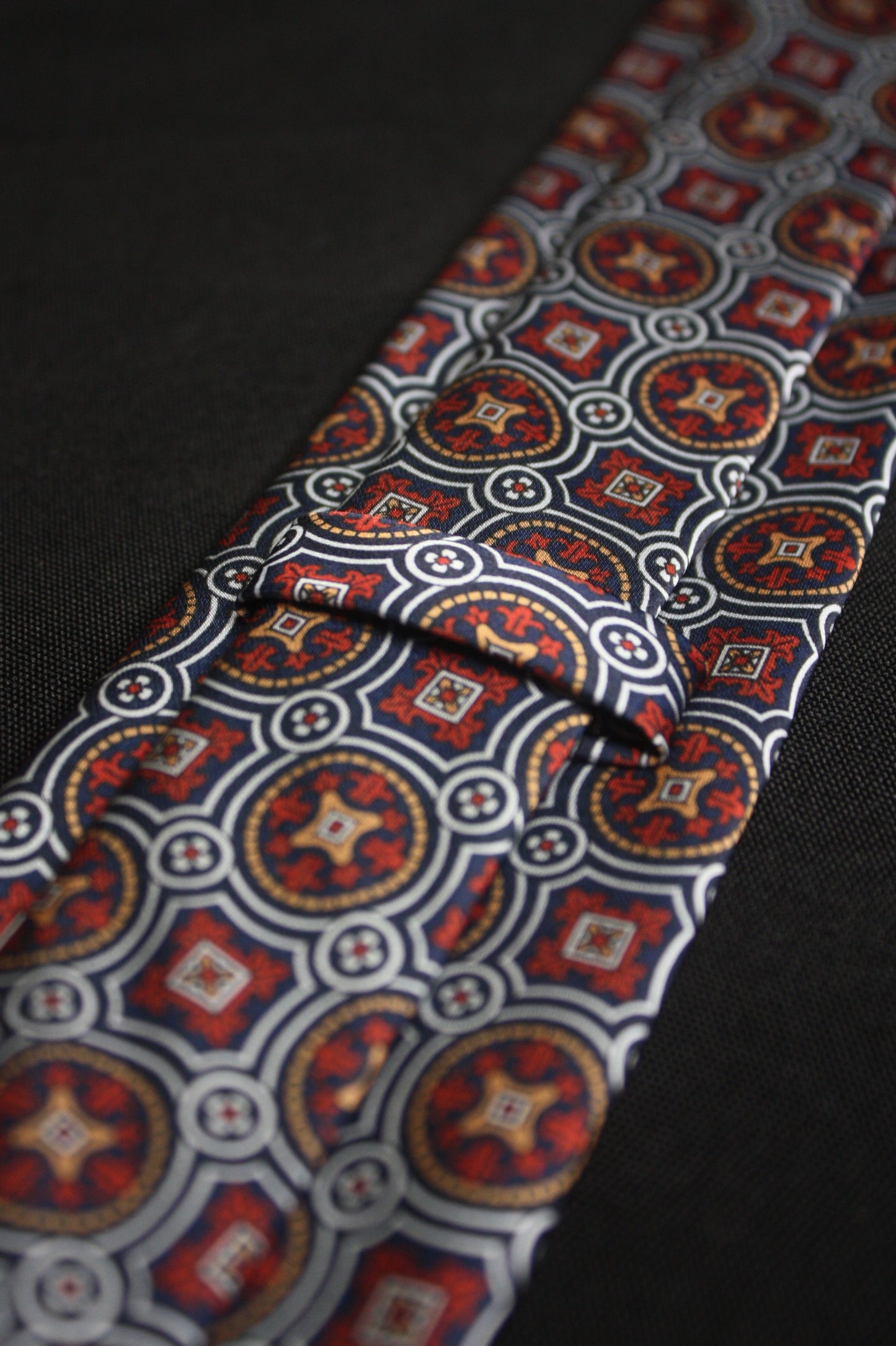 Burgundy Geometric Tie